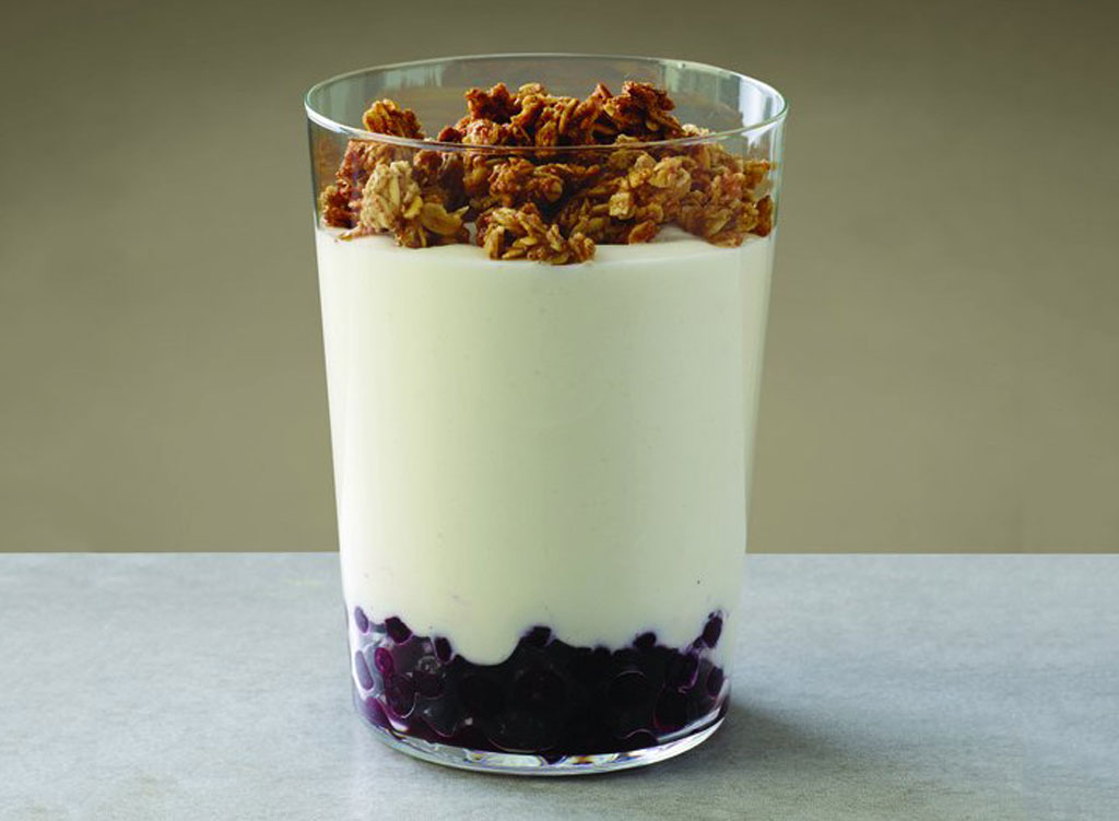 Au bon pain vanilla greek yogurt blueberry parfait